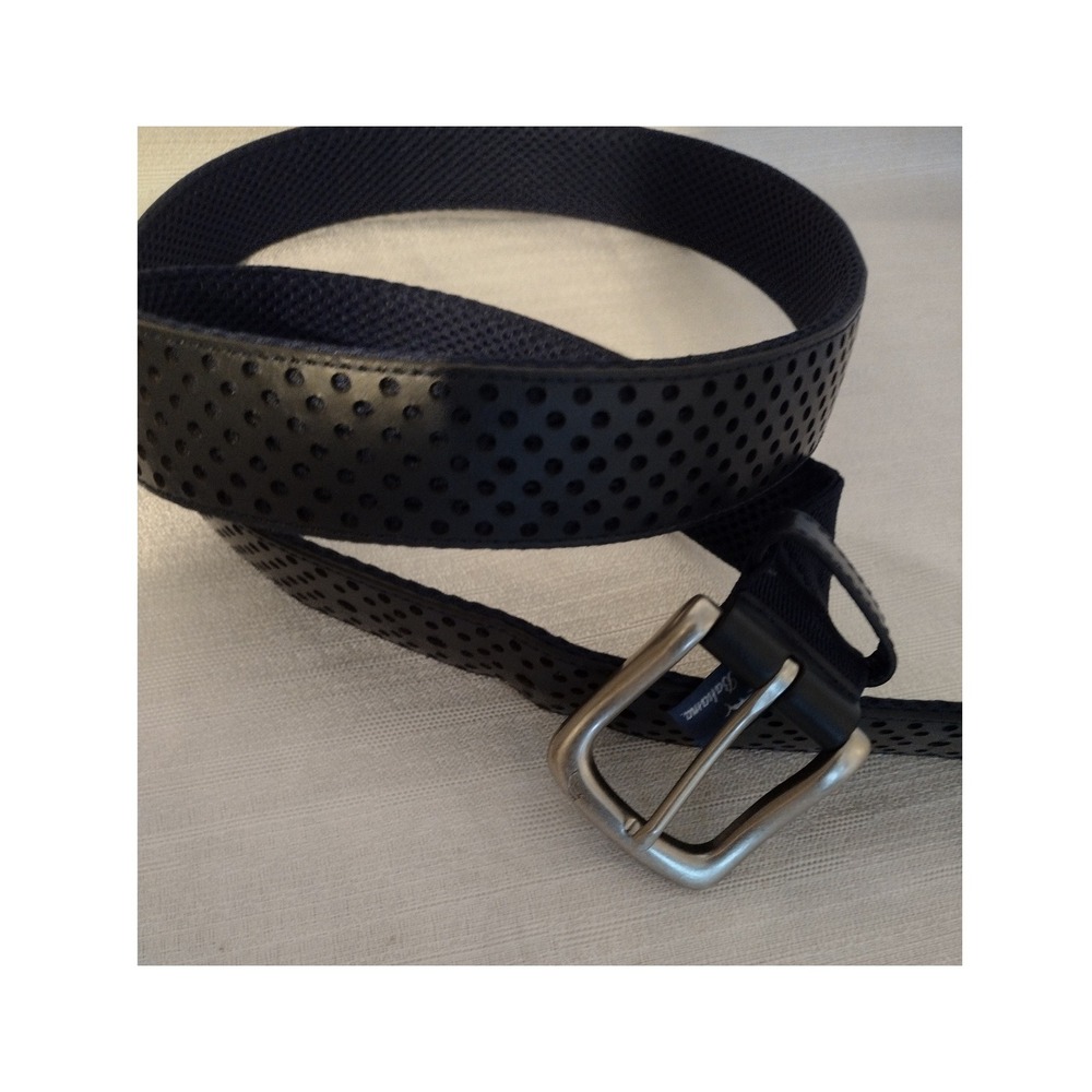 Tommy Bahama Men's Belt Size 49/50 Blue Leather Woven Stretch Casual - Picture 4 of 4